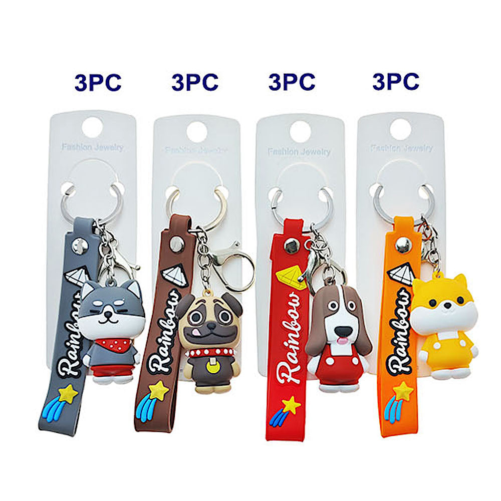 JK48907 - Dog Figurine Keychain