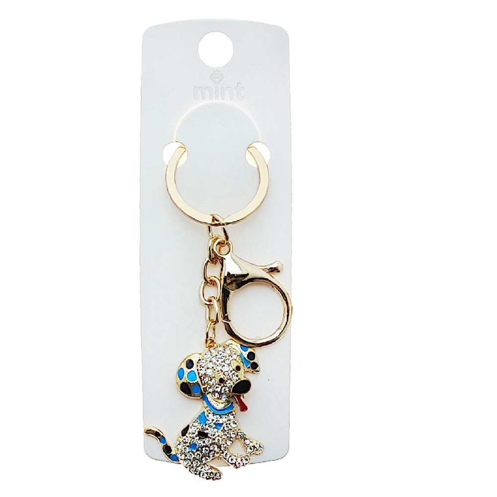 JK48993 - Rhinestone Dalmatian Keychain