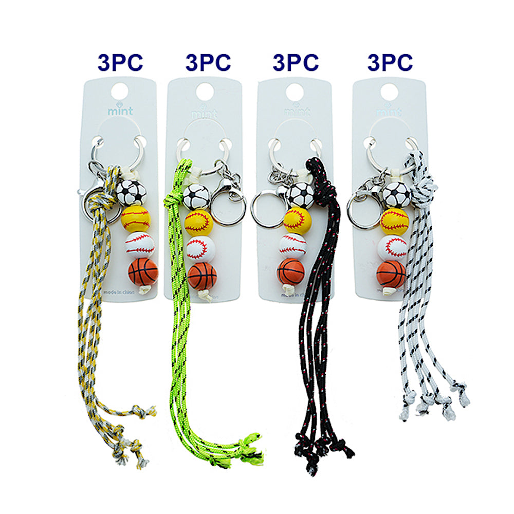 Mini Sports Balls Rope Keychain