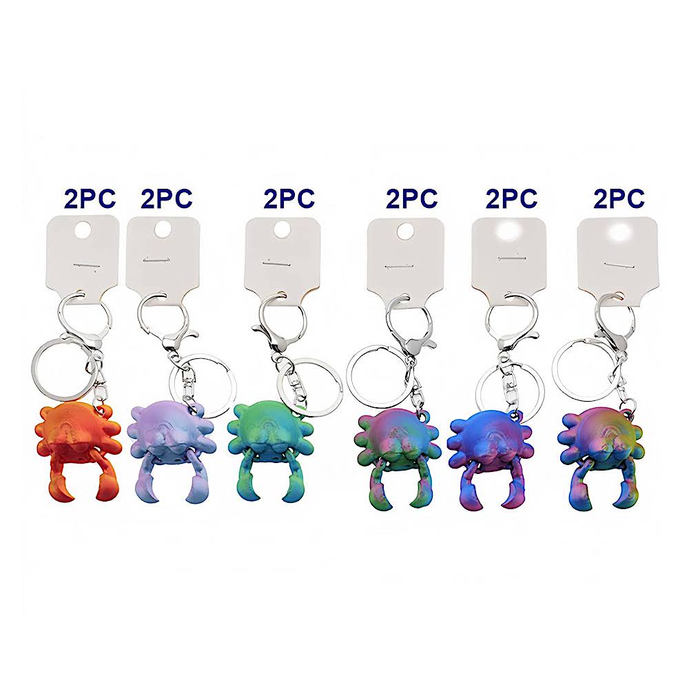 Fidget Sensory Crab Keychain