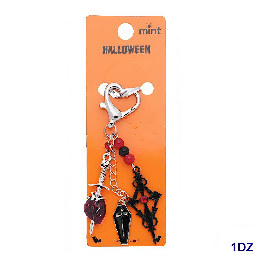 Halloween Vampire Charm Keychain