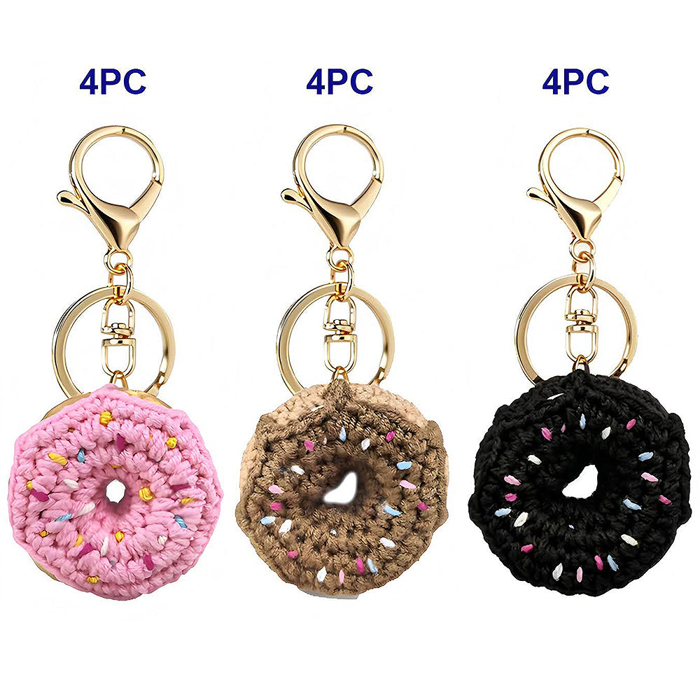 Crochet Donut Keychain