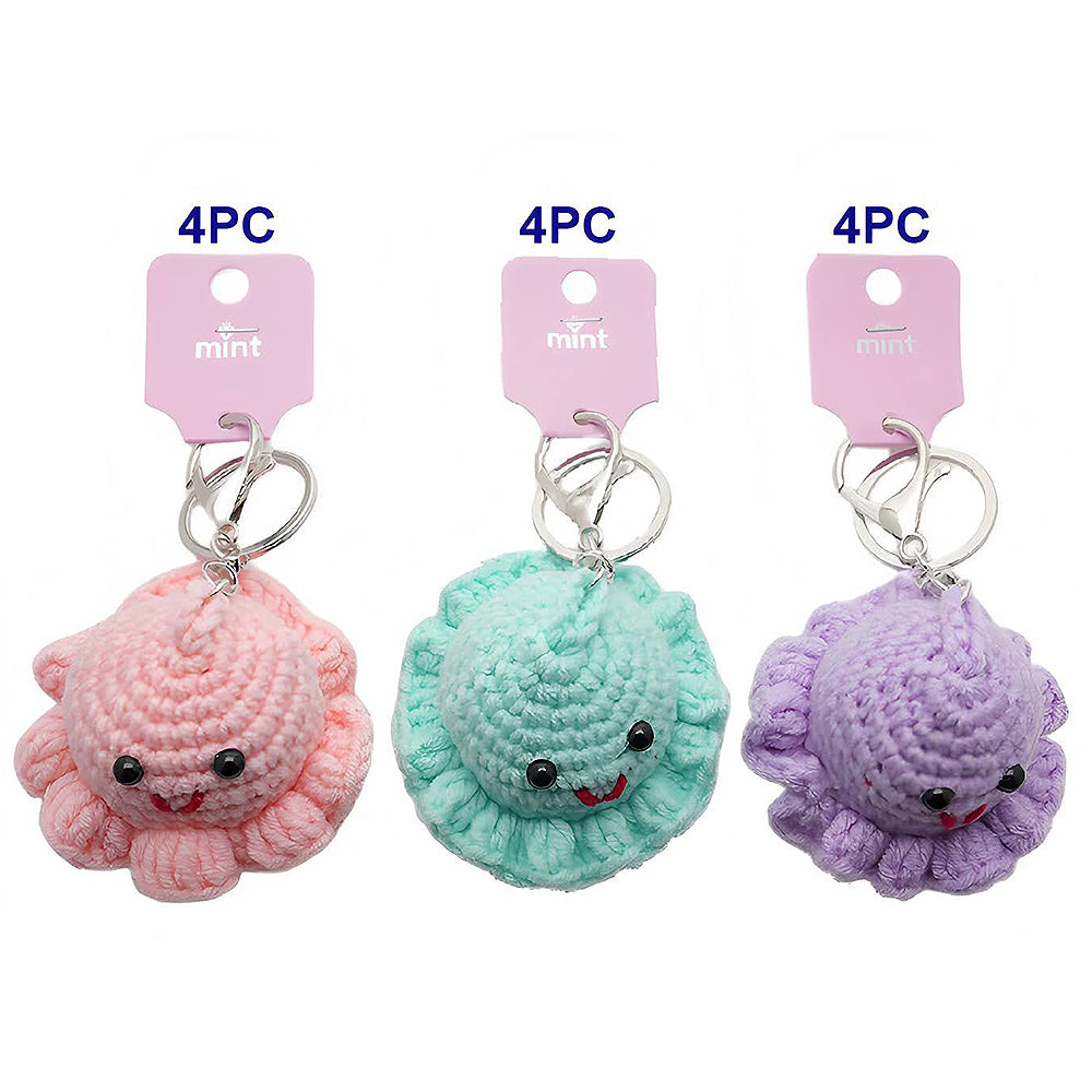 Crochet Octopus Keychain