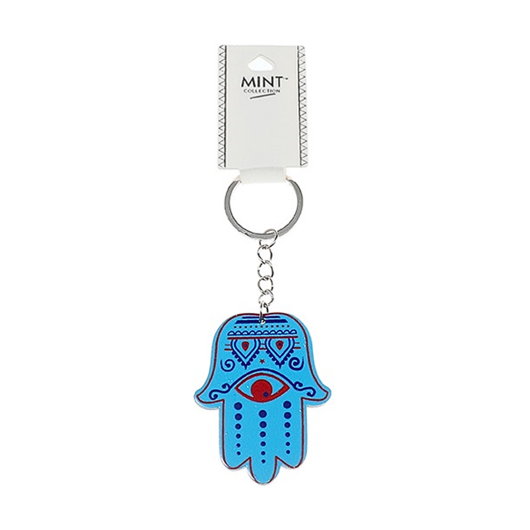 JK39584-Hamsa Hand Art Keychain
