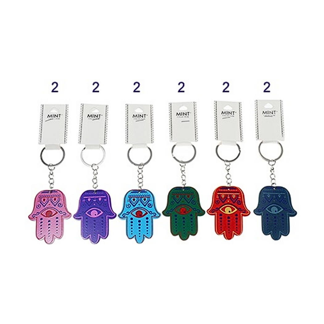 JK39584-Hamsa Hand Art Keychain