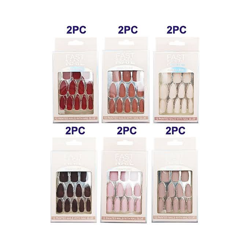 Matte Almond Basic Press On Nails