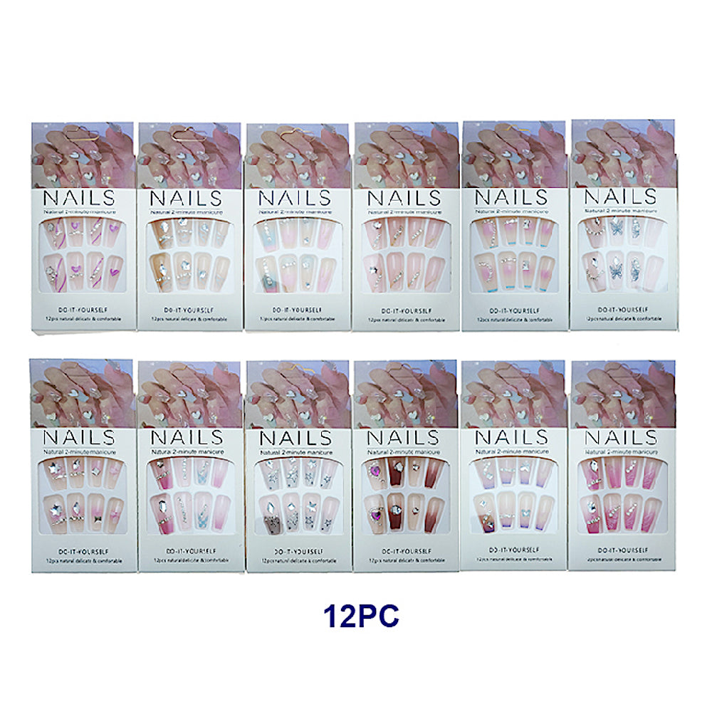 Medium Coffin Art Press On Nails