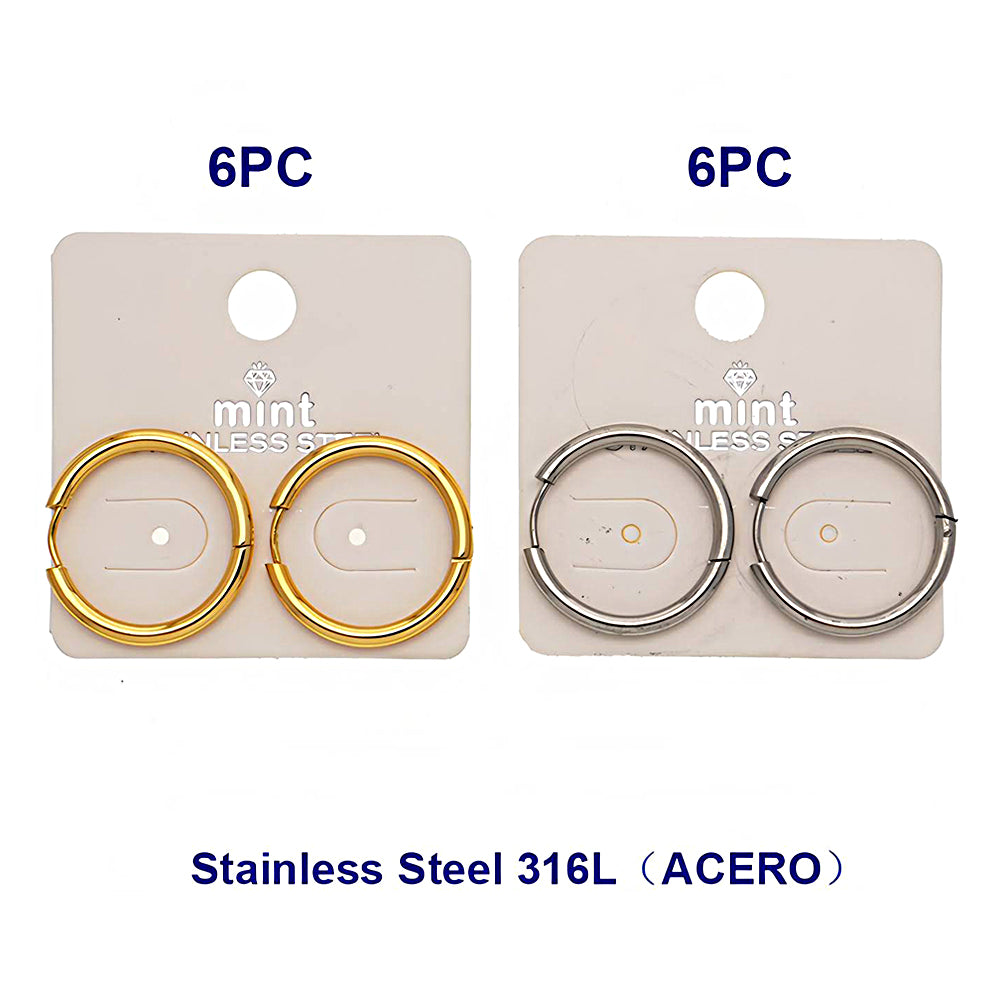 2.5CM Stainless Steel Seamless Hoops