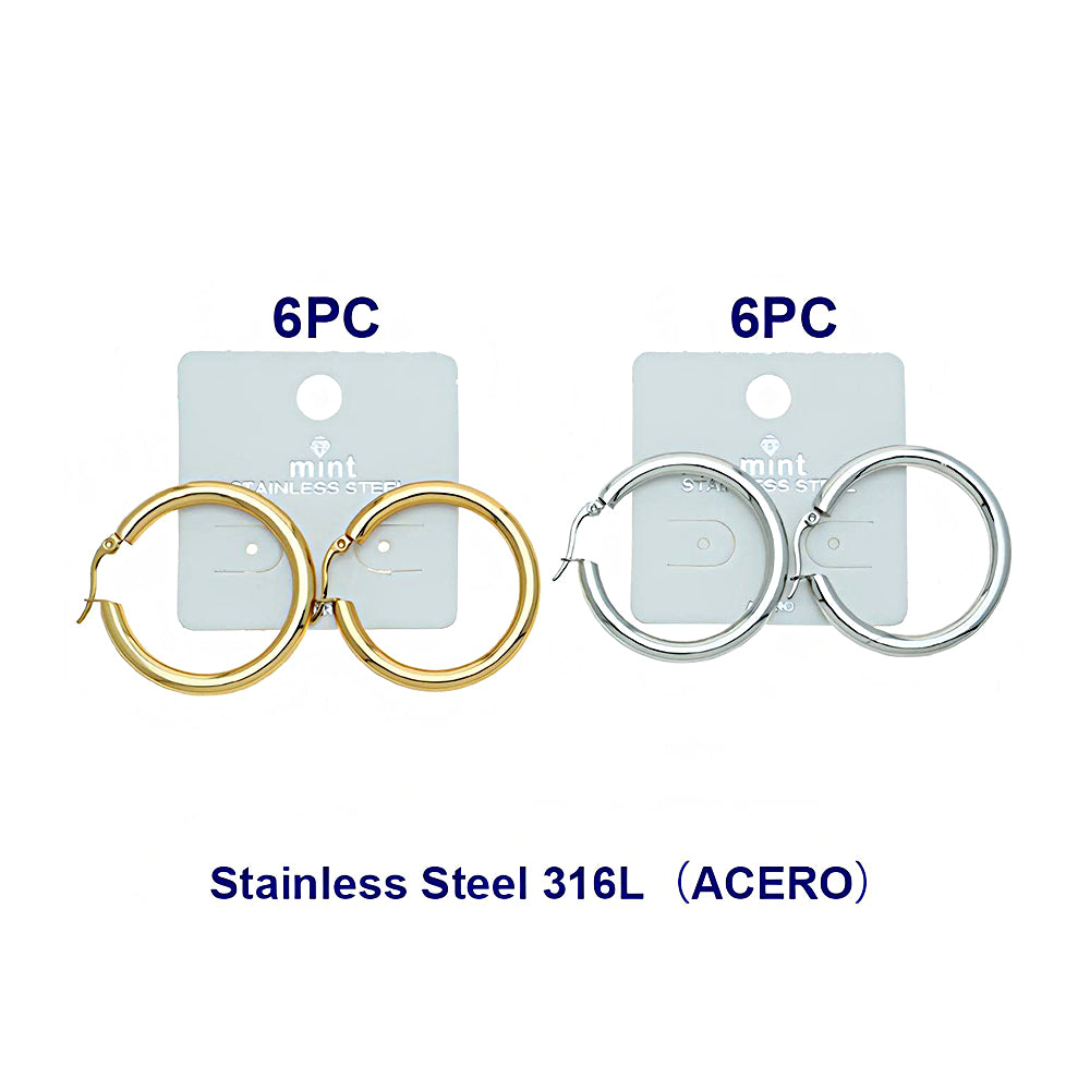 3.7CM Stainless Steel Hoops