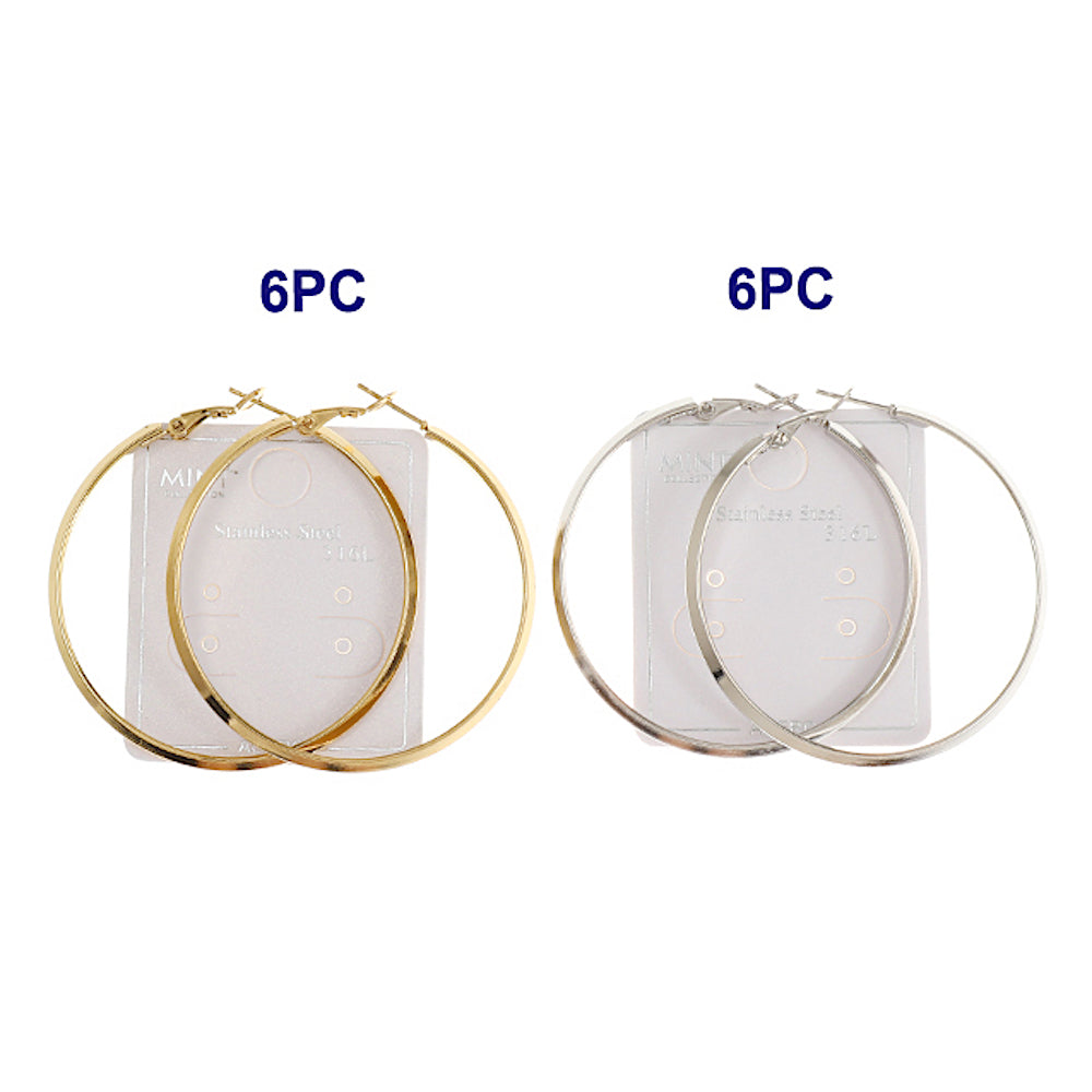 TE1350 - 50MM Stainless Steel Sharp Edge Hoops