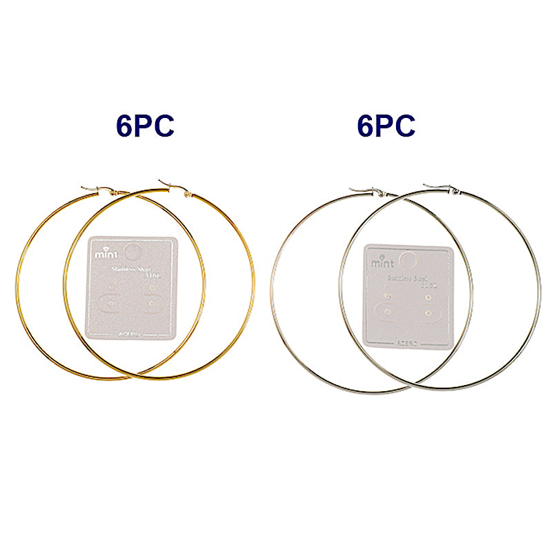 90MM Stainless Steel Hoops