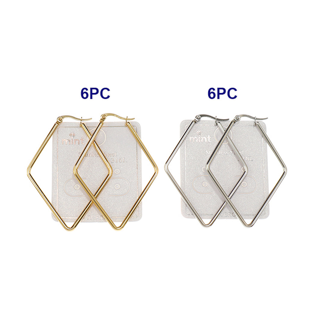 50MM Stainless Steel Rhombus Hoops