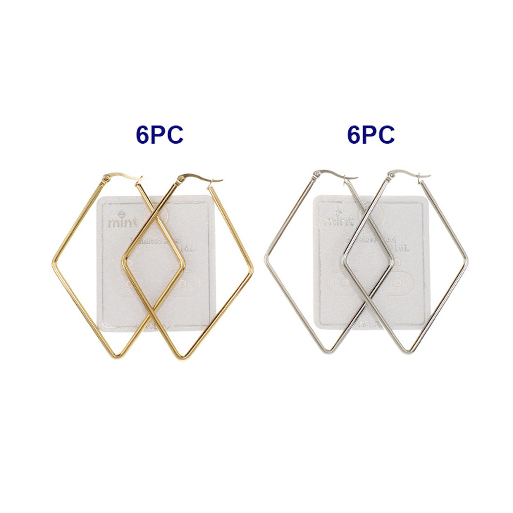 70MM Stainless Steel Rhombus Hoops
