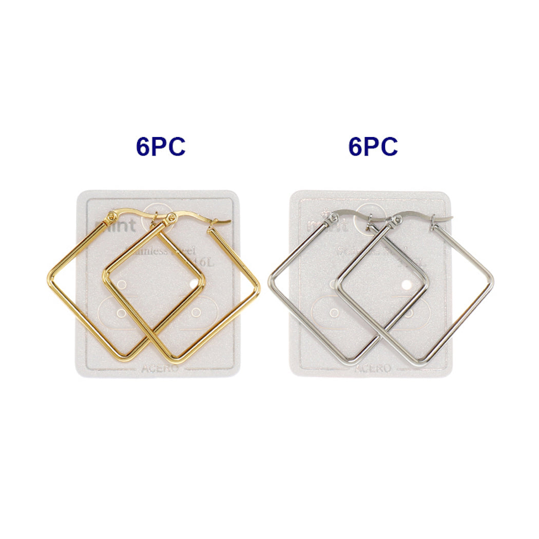 40MM Stainless Steel Square Hoops