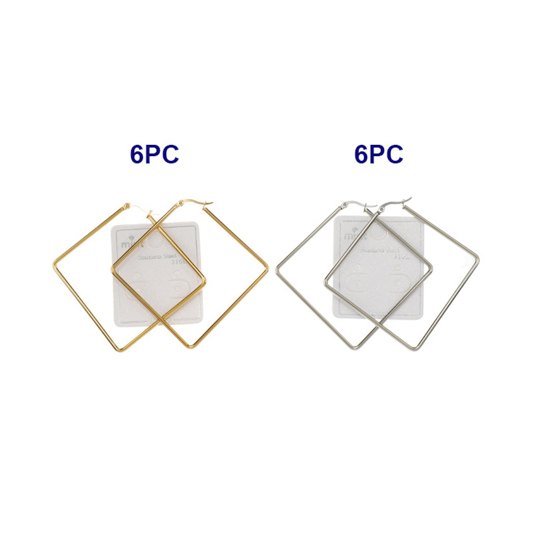 70MM Stainless Steel Square Hoops