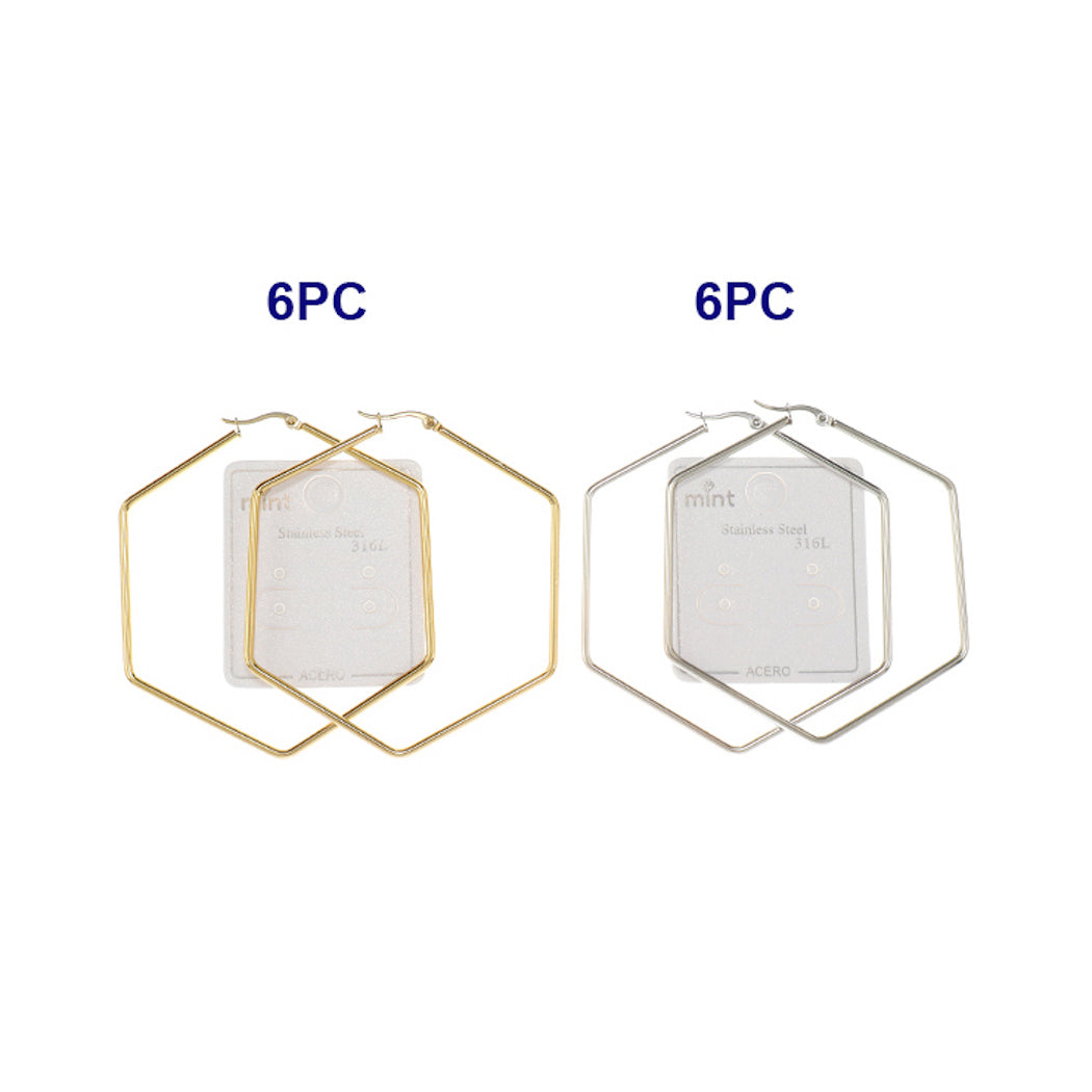 70MM Stainless Steel Hexagon Hoops