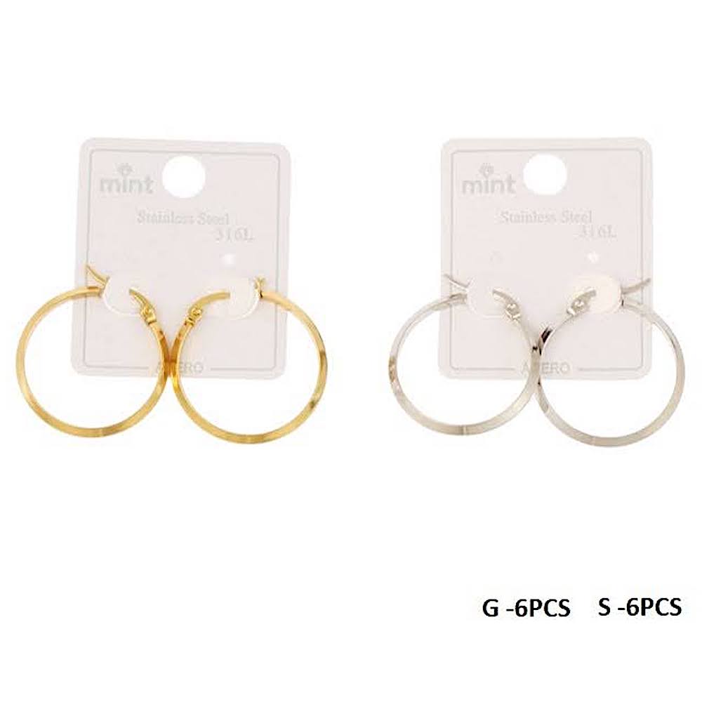 25MM Stainless Steel Flat Hoops