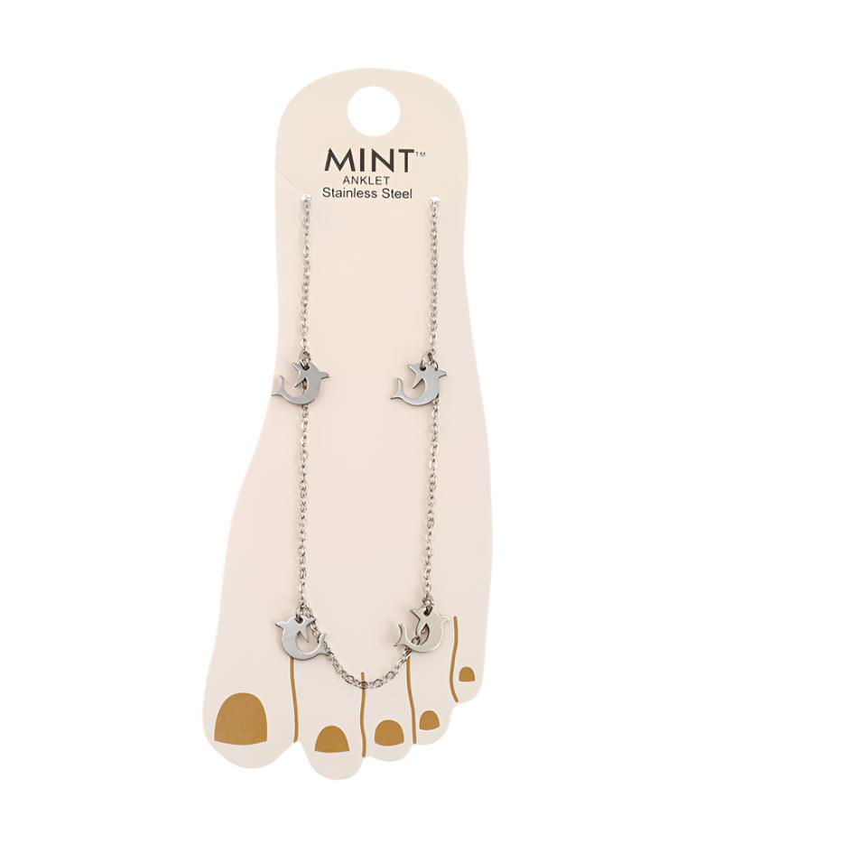 Dolphin Stainless Steel Anklet