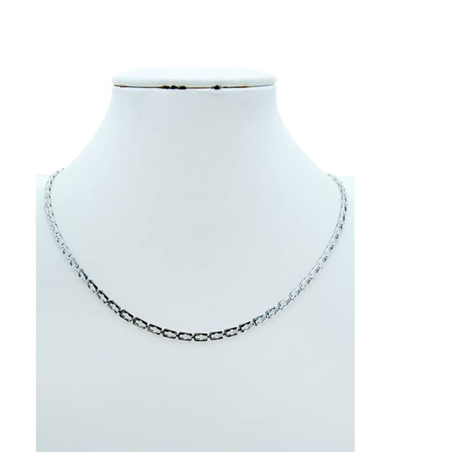 Stainless Steel Cutout Chain Necklace