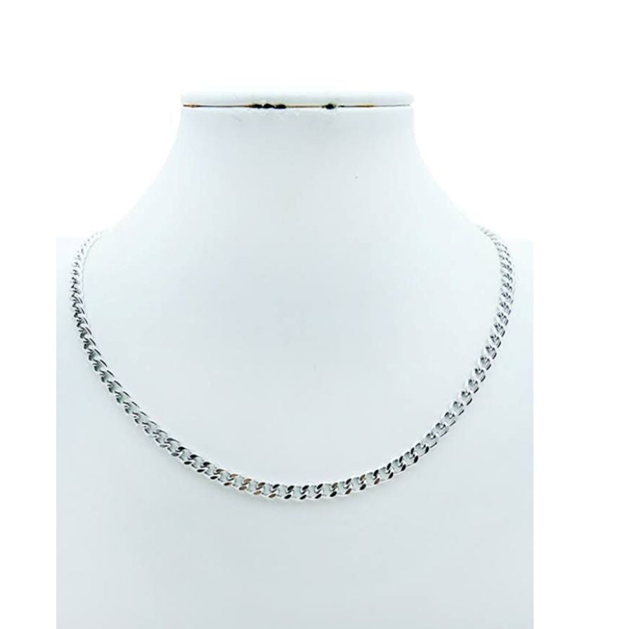 Stainless Steel Curb Chain Necklace