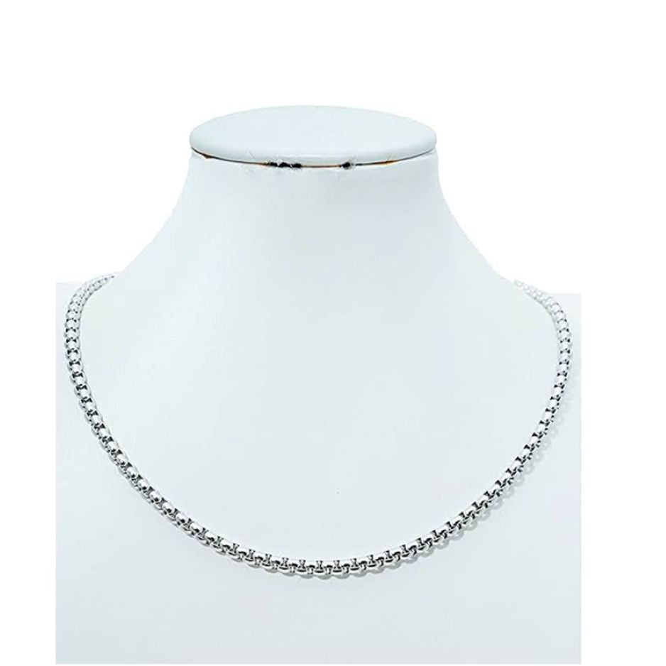 Stainless Steel Tight Rolo Chain Necklace