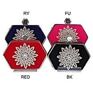Crystal Flower Evening Bag