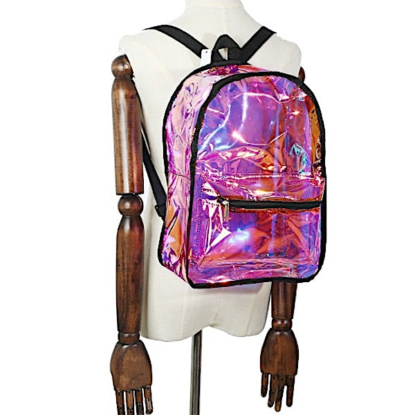 Holographic Clear Backpack