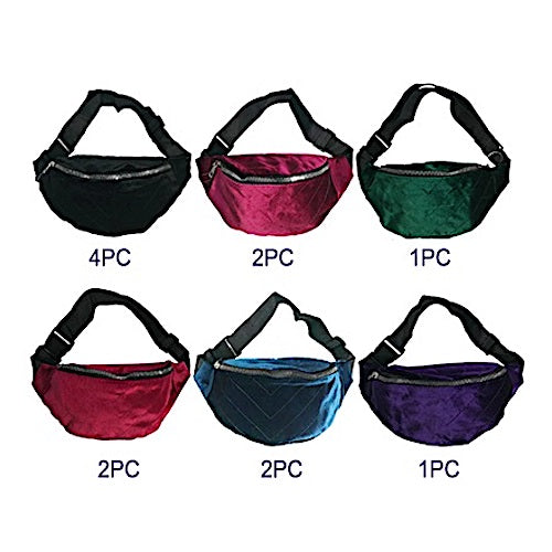 Velvet Fanny Pack Waist Bag