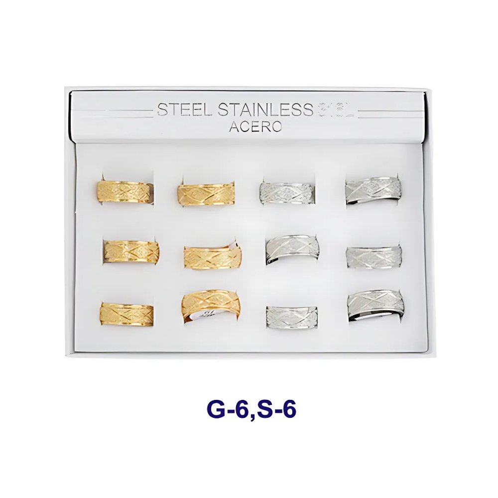 TR1609 - Stainless Steel Sand Blasted Ring