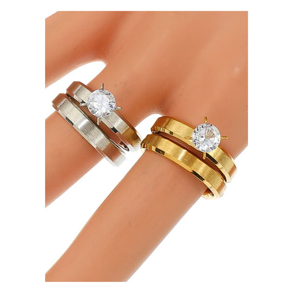 TR1861 - Stainless Steel Brushed Ring