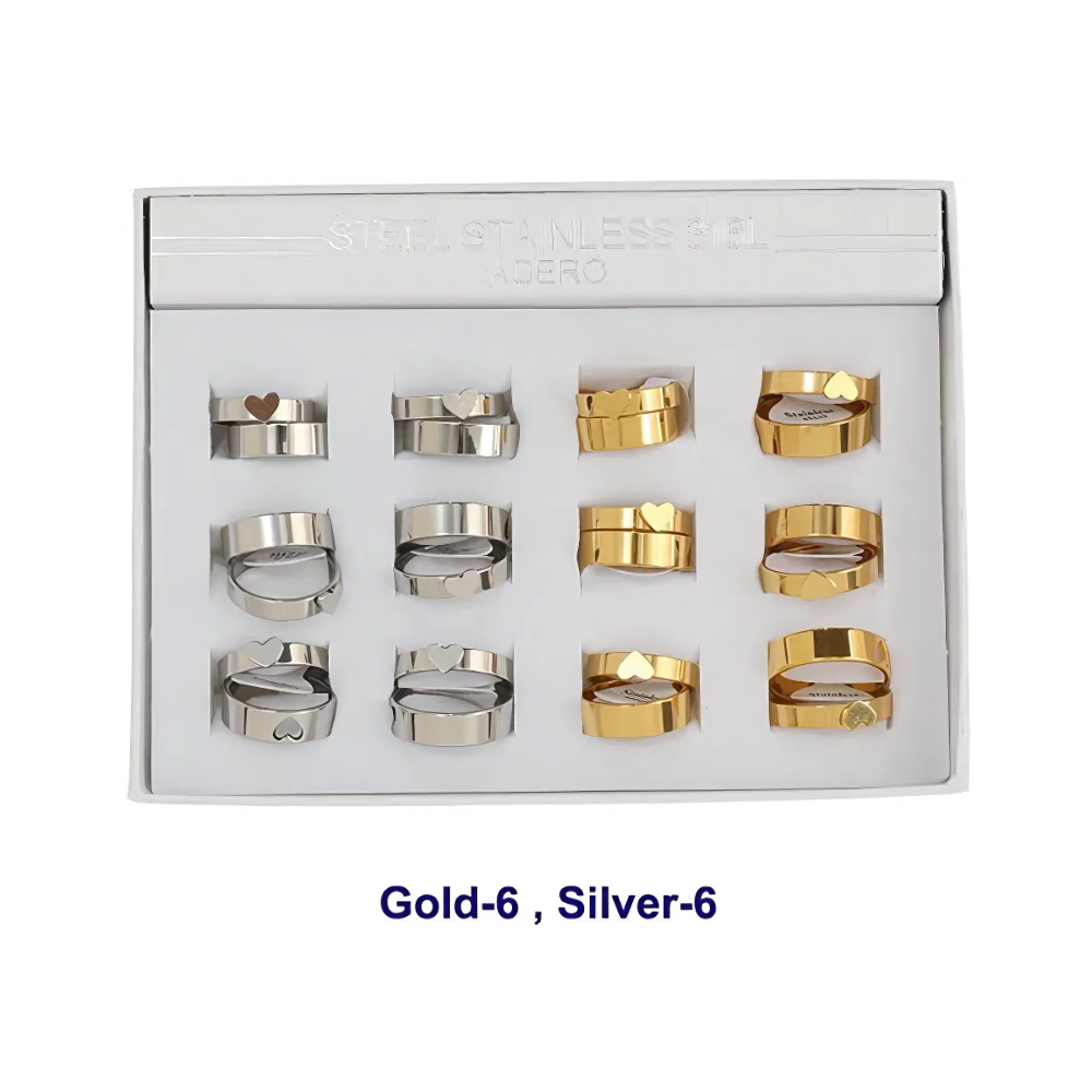 TR1895 - Stainless Steel Heart Cutout Ring