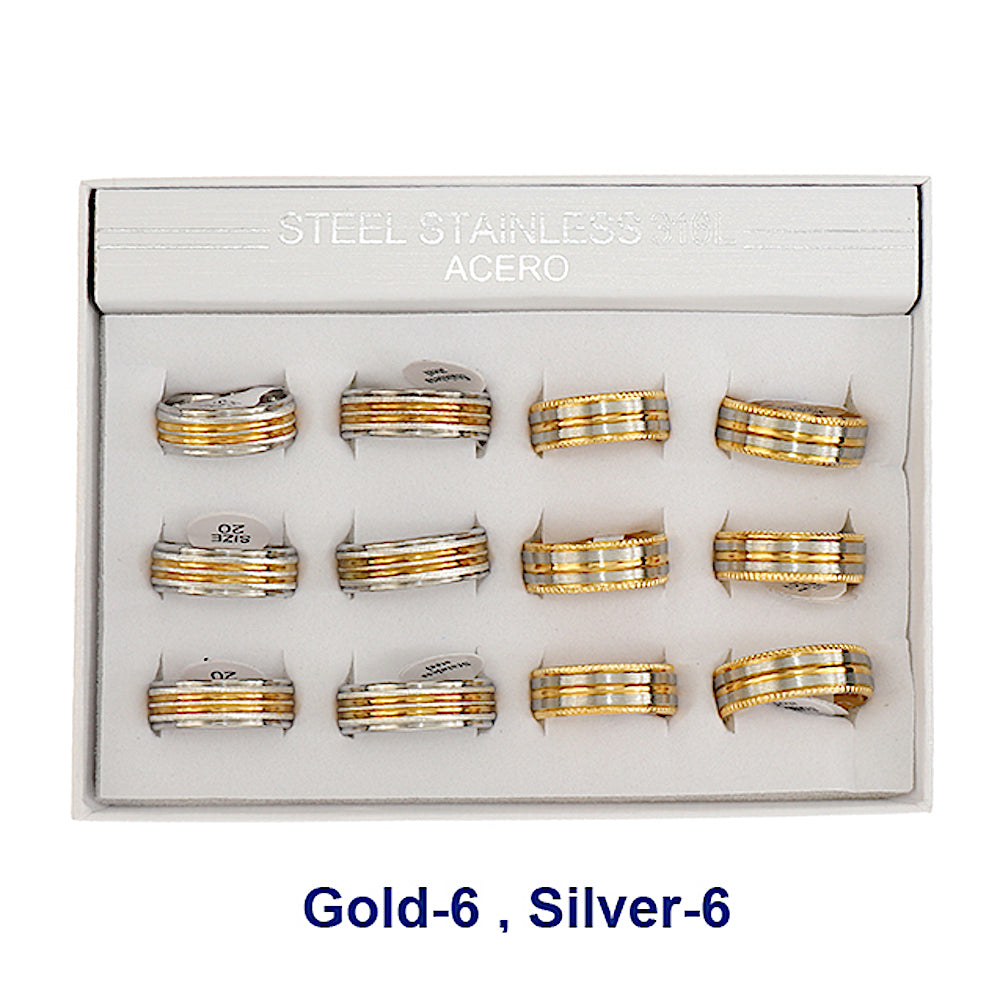 TR1946 - Stainless Steel Two Tone Ring