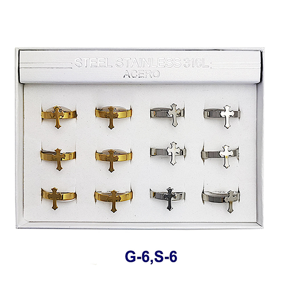 TR1984 - Stainless Steel Cross Ring