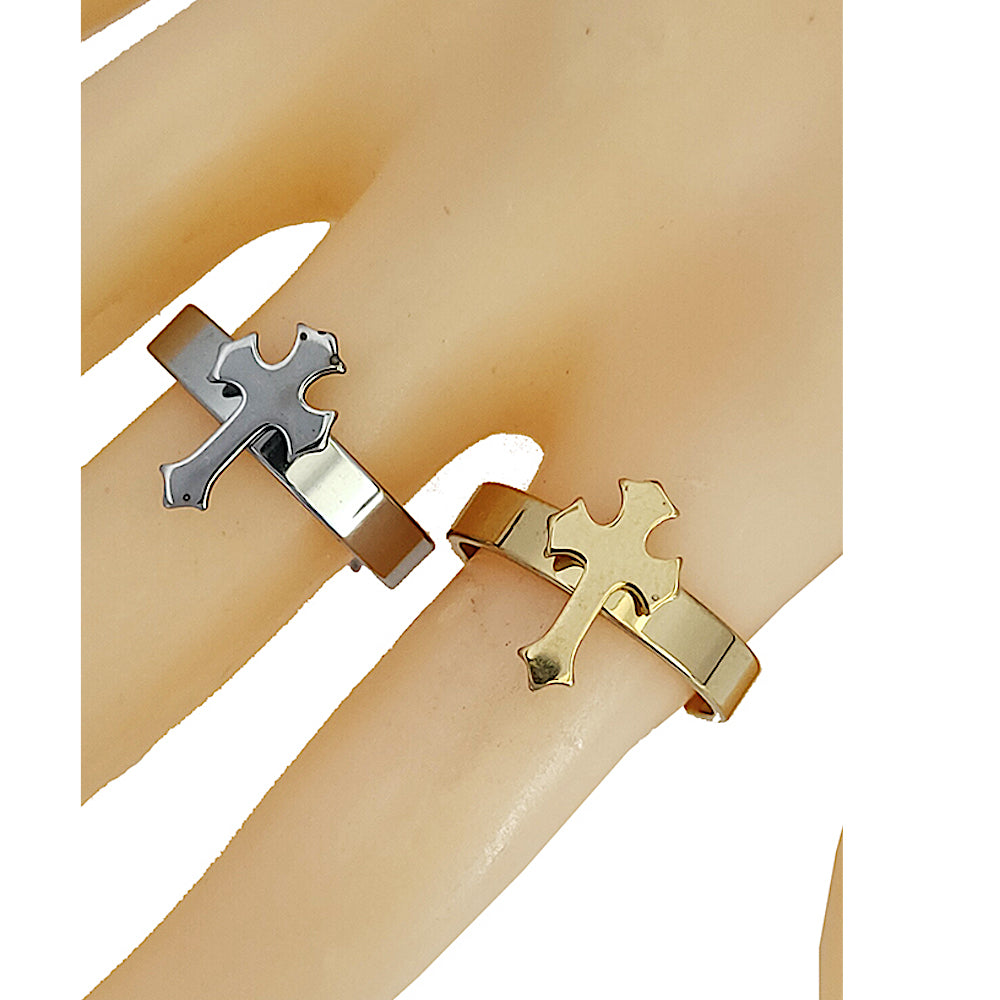 TR1984 - Stainless Steel Cross Ring