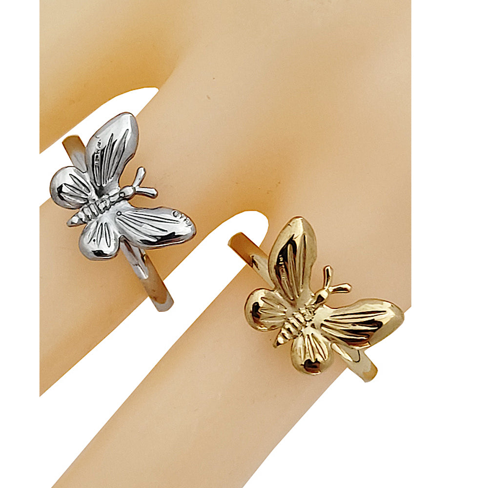 TR2019 - Stainless Steel Butterfly Ring