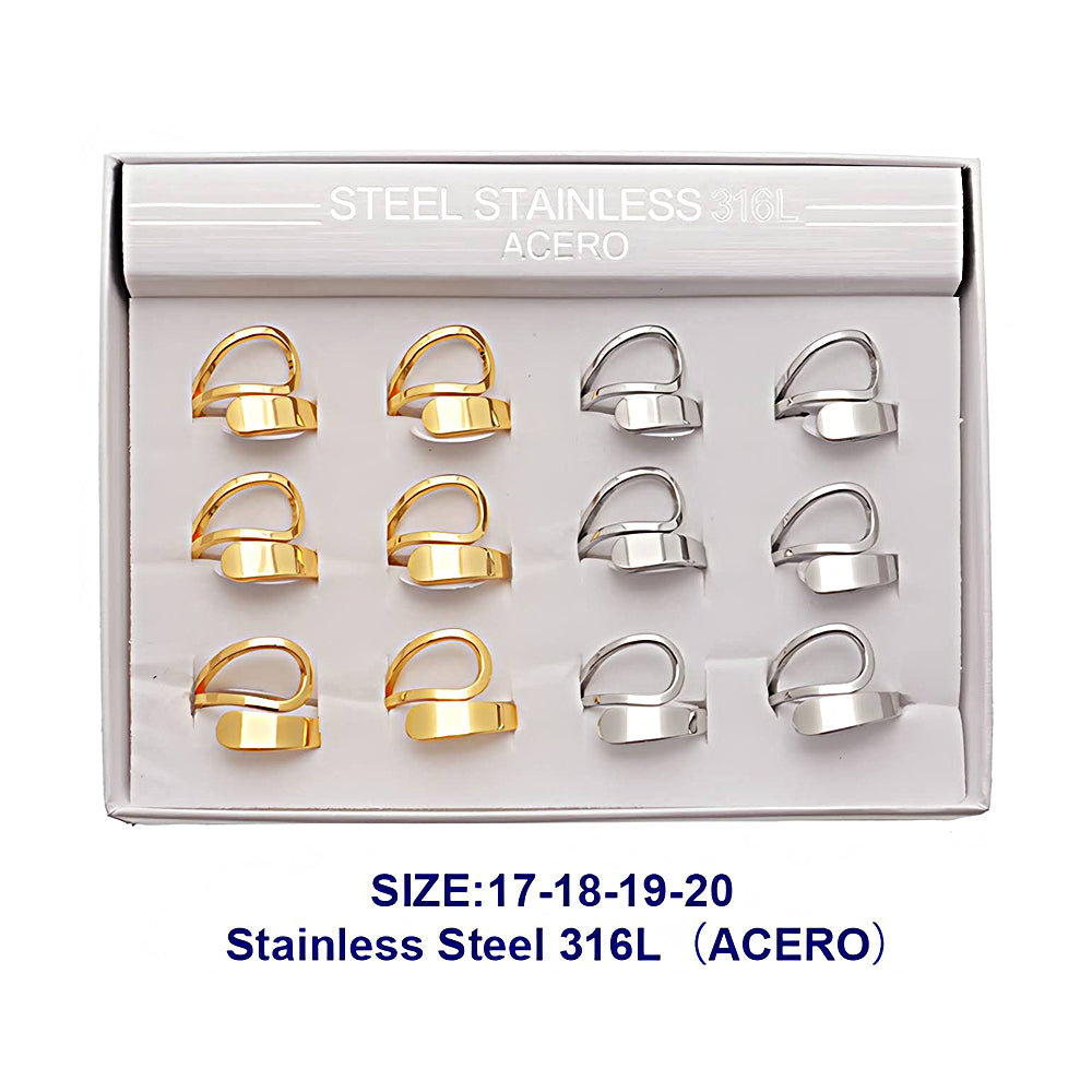 Stainless Steel Abstract Wrap Ring