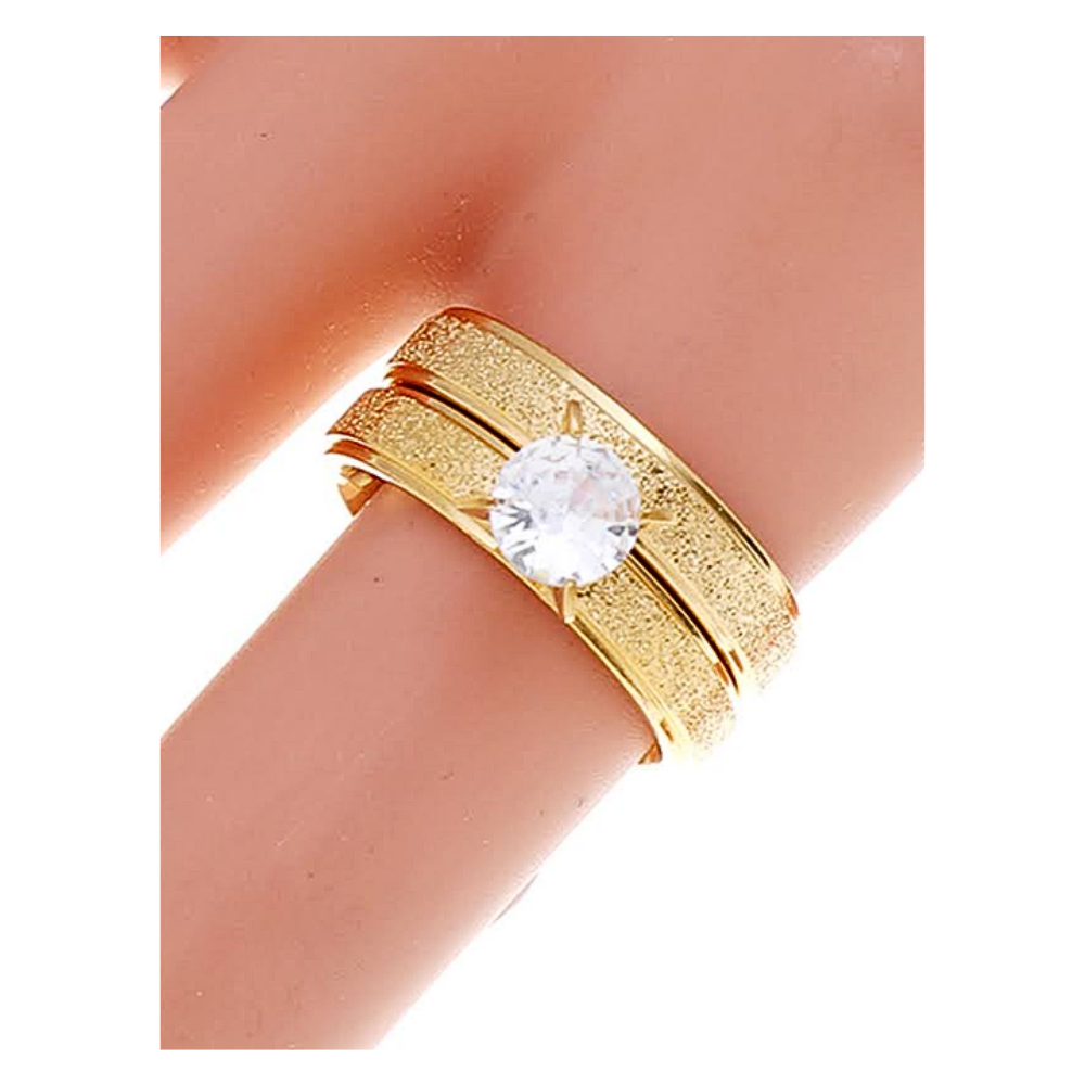 TR999 - Stainless Steel Sand Blasted Ring
