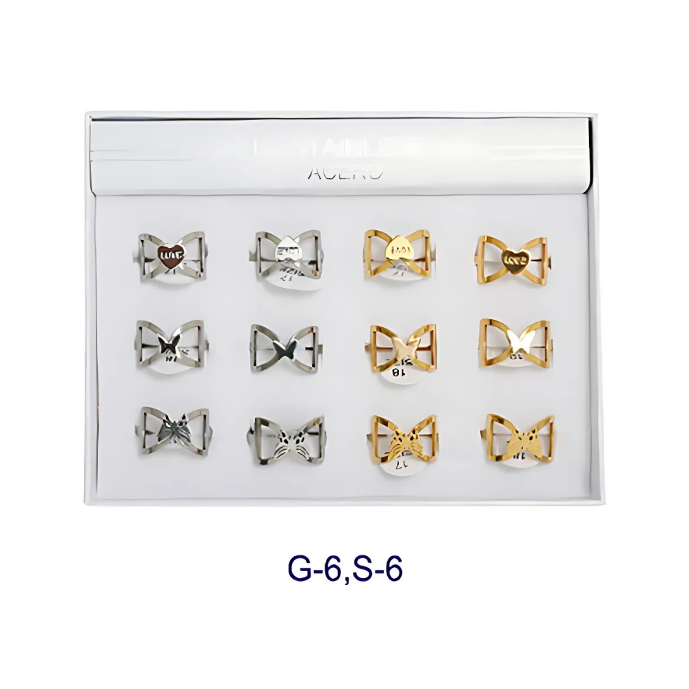 TR1273 - Stainless Steel Butterfly Ring