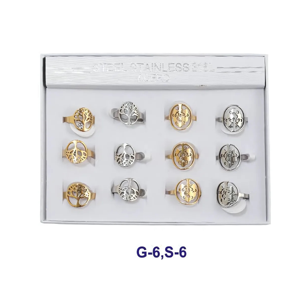 TR1613 - Stainless Steel Tree Of Life Ring