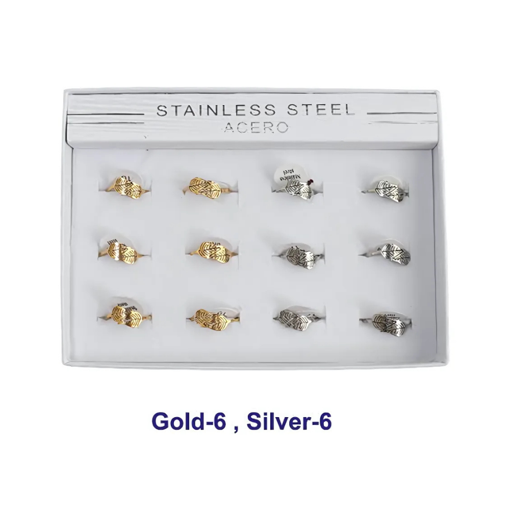 Stainless Steel Leaf Ring