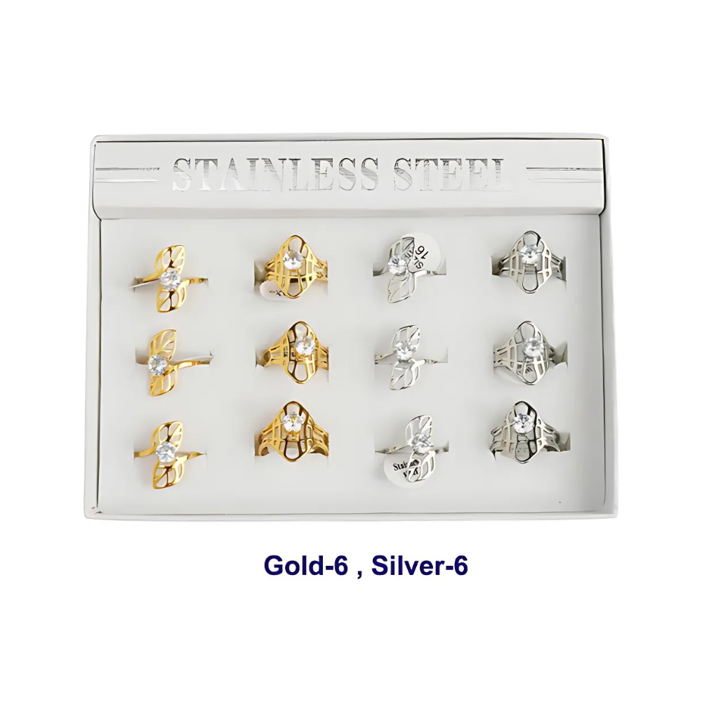 Stainless Steel Leaf Ring