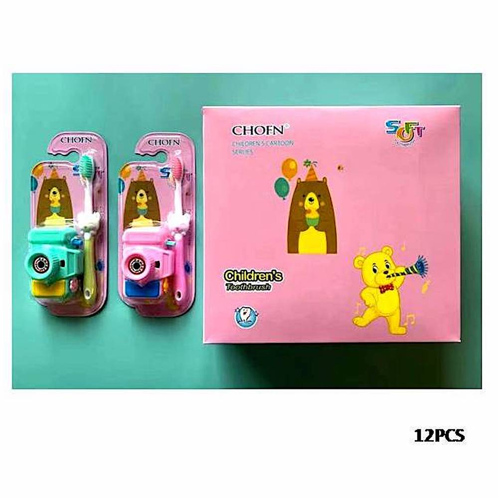 12 PCS Children's Toothbrush & Camera Toy Set