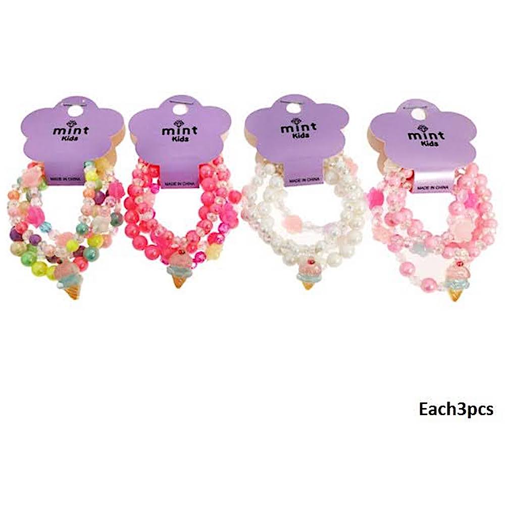 Ice Cream Bead Stretch Bracelet Set