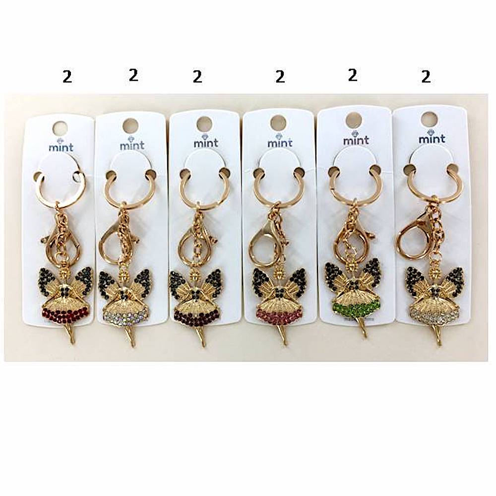 YK1026 - Rhinestone Fairy Keychain