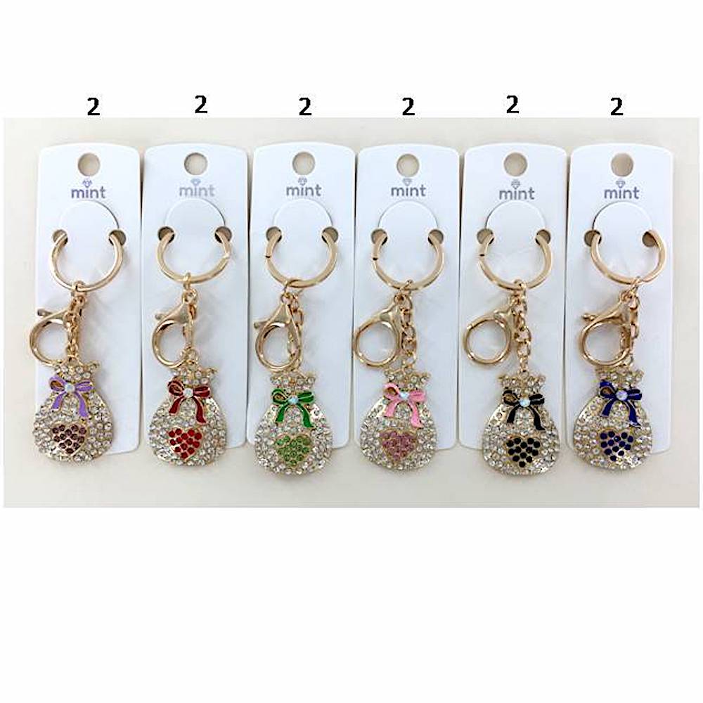 YK1033 - Rhinestone Mini Purse Keychain