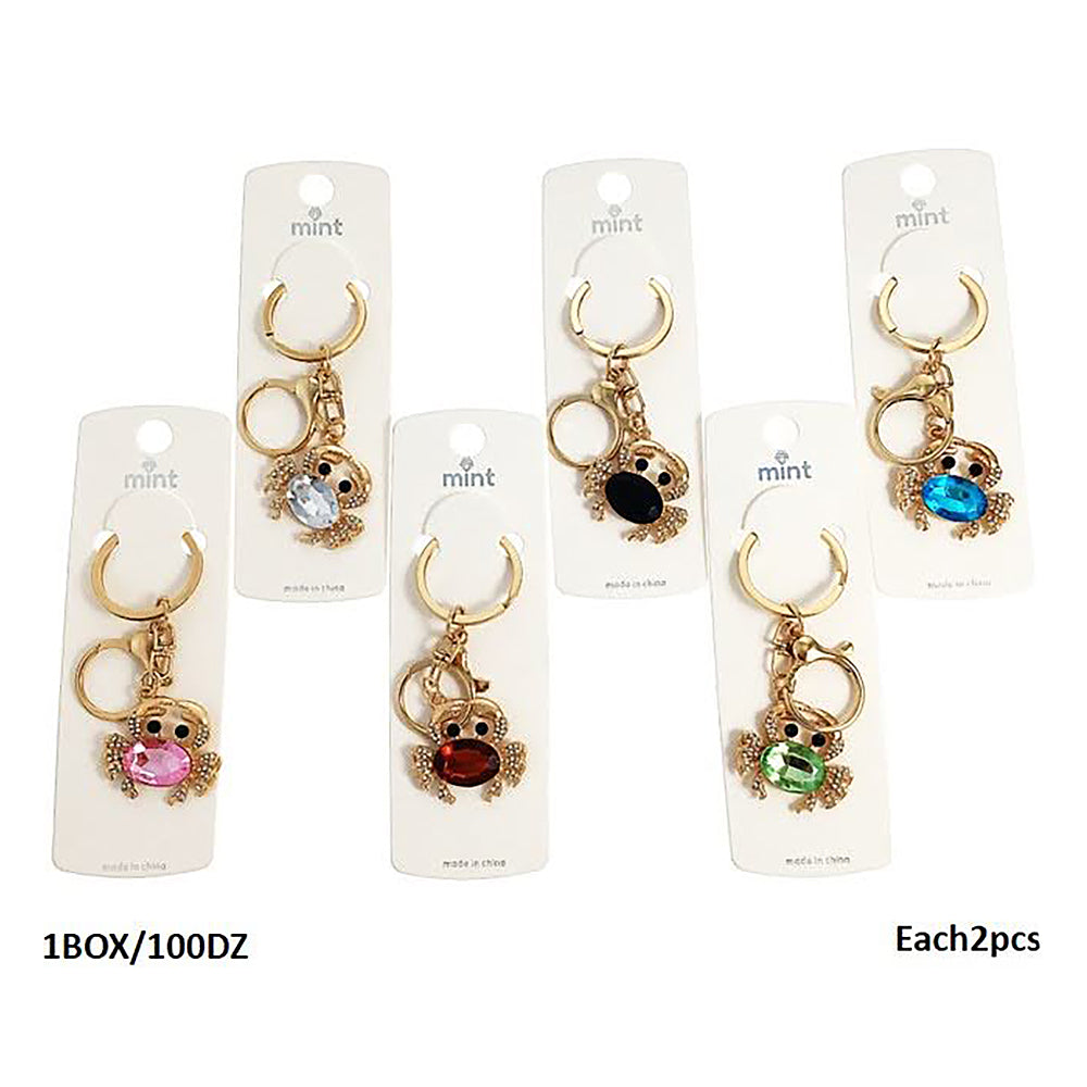 Crystal Crab Keychain