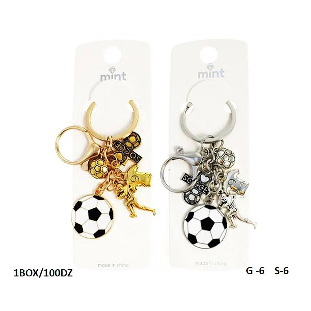 Soccer Ball Sports Charm Keychain