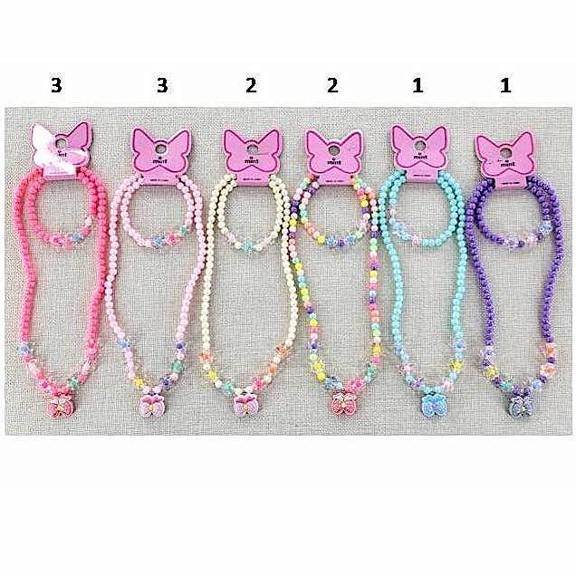 Bow Necklace & Bracelet Set