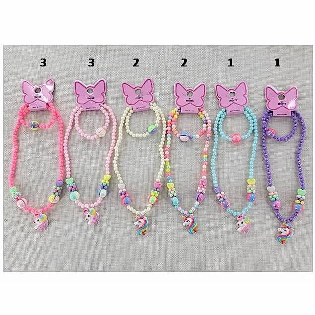 Unicorn Necklace & Bracelet Set