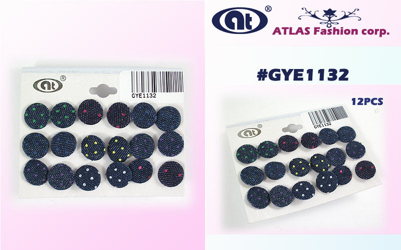 GYE1132 - 12 Pairs Silver Dangle Earring